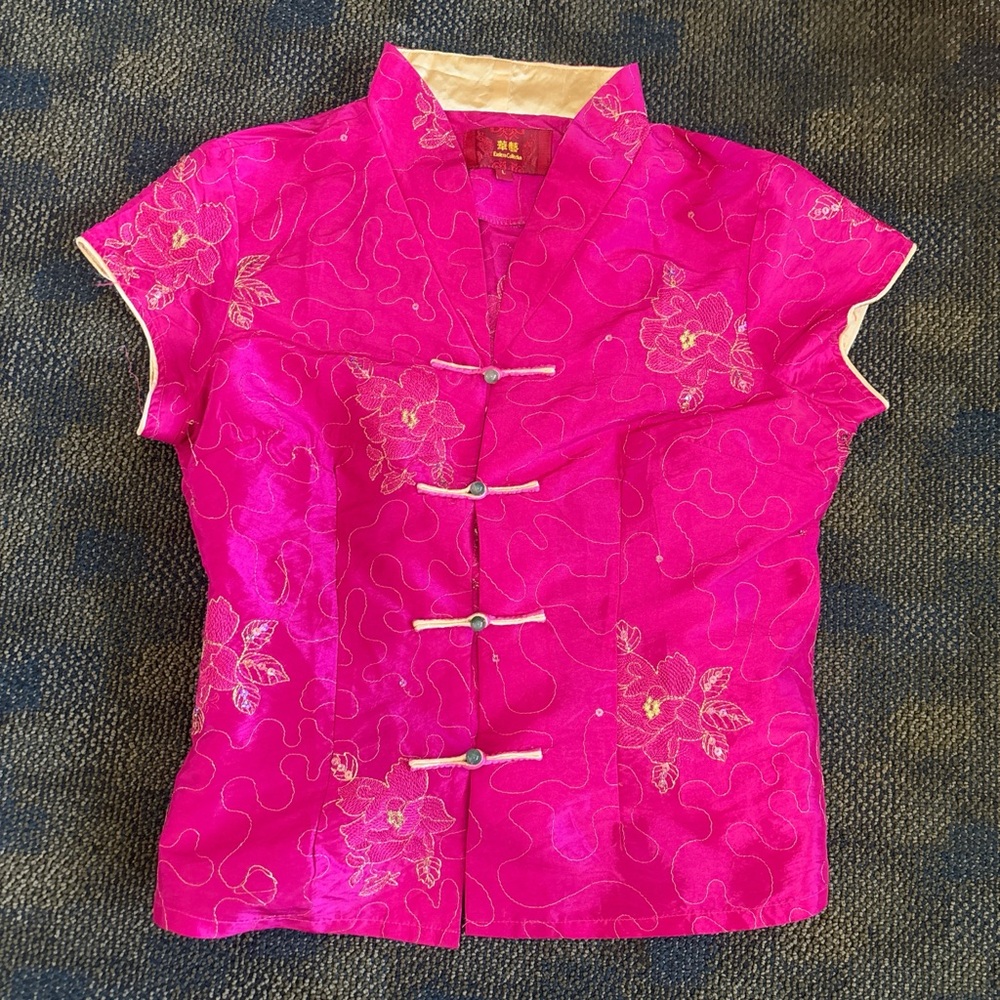 Pink Floral Women's Top